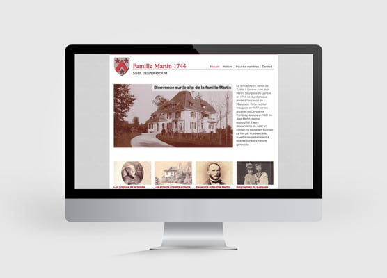 FAMILLE MARTIN | SITE INTERNET | CONCEPTION