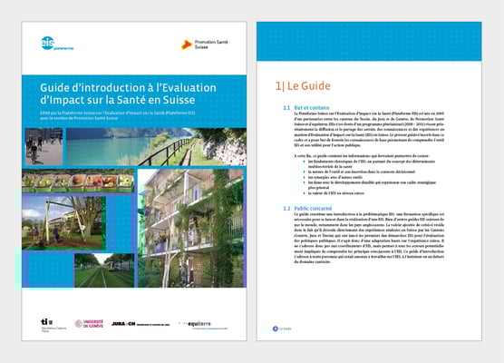EQUITERRE | GUIDE D'INTRODUCTION A L'ÉVALUATION D'IMPACT SUR LA SANTÉ EN SUISSE | CONCEPTION ET RÉALISATION