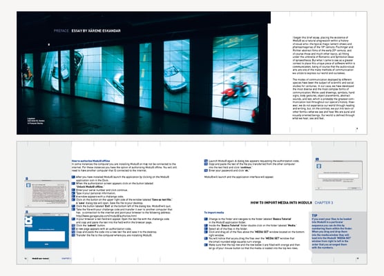 MODUL8 | MANUEL DU LOGICIEL DE MIXAGE D’IMAGES EN DIRECT POUR VJ’S | GRAPHISME EN COLLABORATION AVEC VIRGINIE FÜRST FORCHIC