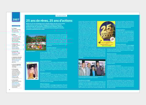 ÉDITIONS DIALOGAI ET SLATKINE | LIVRE 35 ANS DIALOGAI |  CONCEPTION ET RÉALISATION