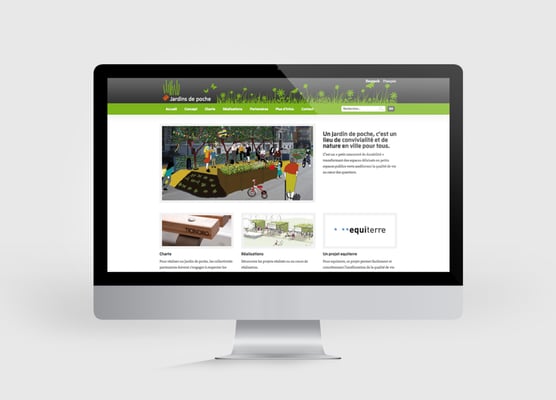 JARDINS DE POCHE | SITE INTERNET | CONCEPTION