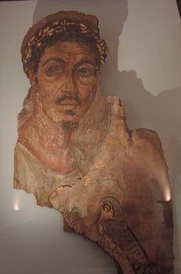 portrait d'homme (vers 110-130 de notre ère) au musée d'art sacré du Gard à Pont-Saint-Esprit