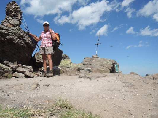 Ingrid au sommet du Pic St.Barthélémy 2368 m août 2019