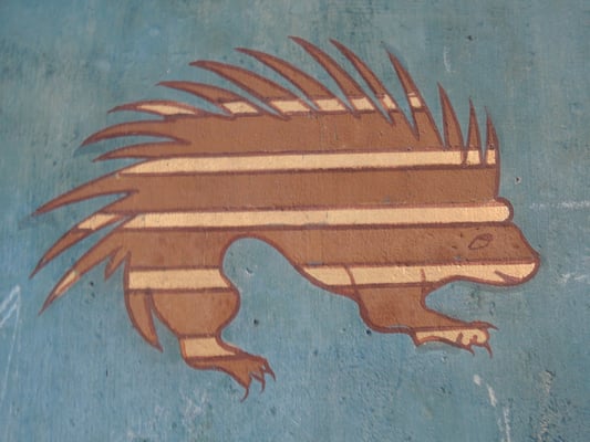 château de Pierrefonds, blason sur la tapisserie