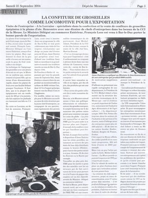Dépêche Meusienne 25 septembre 2004