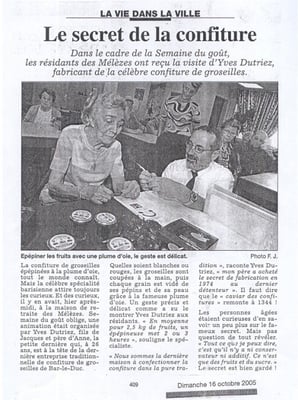 L'Est Républicain 16 octobre 2005