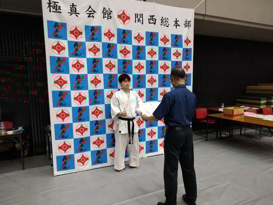 極真会館主催 第38回 全日本ウエイト制空手道選手権大会 泉佐野市 空手道場 真盟会館 泉佐野支部