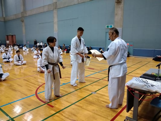 泉佐野市 空手道場 真盟会館 泉佐野支部 真盟会館 冬季 昇級・昇段審査会＆合同研修会＆納会
