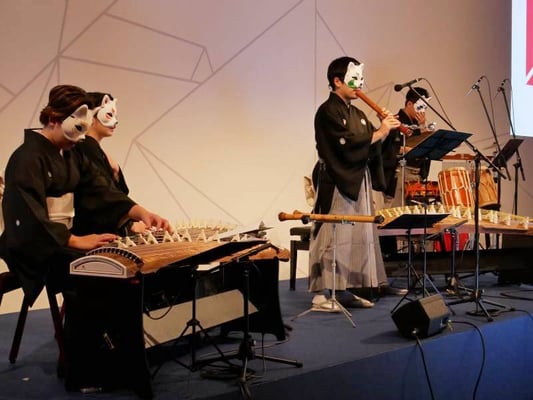 ホテルパーティーにてアトラクション演奏：和楽器アンサンブル「真秀」MAHORA