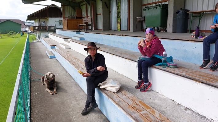 ... an den belegten Broten, Äpfeln oder Karotten!