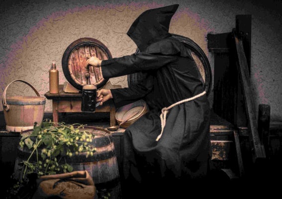 Der Schwarz Mönch bei der Arbeit...