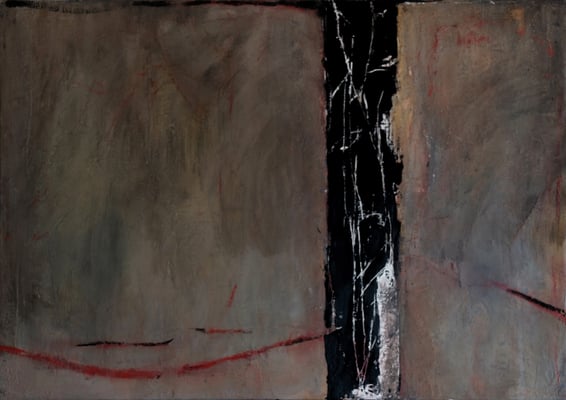 Toile 92x73cm technique mixte