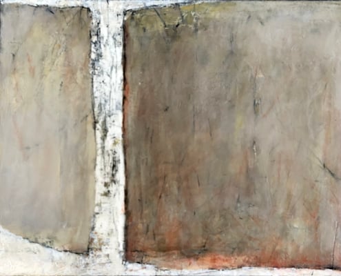 Toile 92x73cm technique mixte