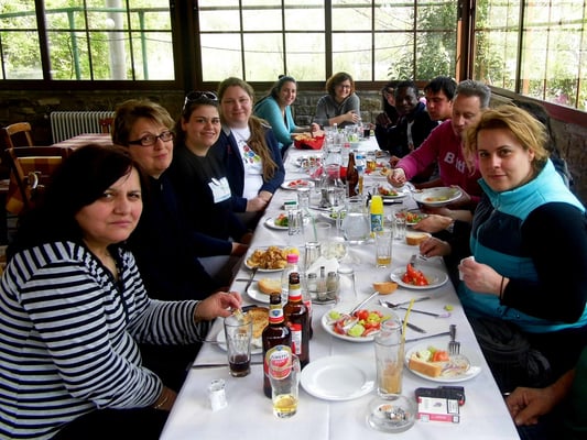 Lunch after a great job well done :)