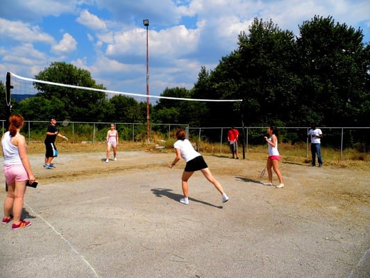 Competition of badminton