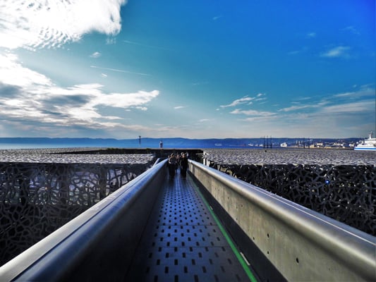 Rooftop of Mediterranean history and civilizations museum 