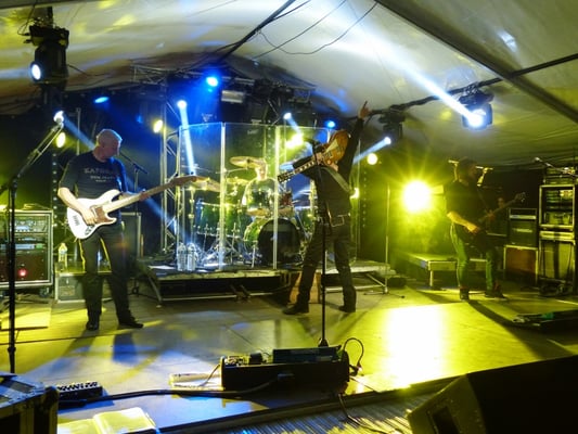 Le groupe Motel au bal de Pâques 2017 à Cros de Géorand