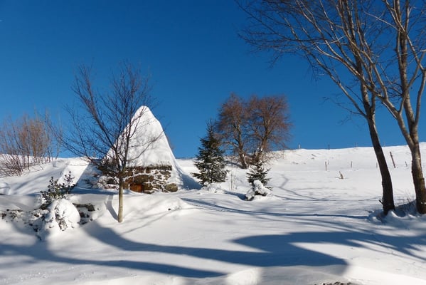 L'hiver à Cros de Géorand (Alban)