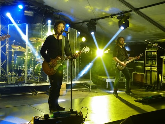 Le groupe Motel au bal de Pâques 2017 à Cros de Géorand