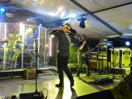 Le groupe Motel au bal de Pâques 2017 à Cros de Géorand