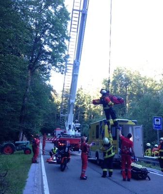 Personenbergung mit Hubretter