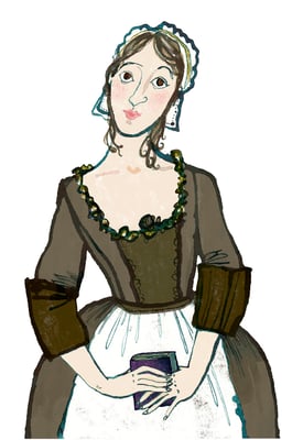 Jill Calder Illustration - General Illustration - Marble Hill House Revived - The Duchess of Queensbury - English Heritage