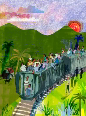 Jill Calder Illustration - General Illustration - Editorial -  Latin Lawyer Magazine cover