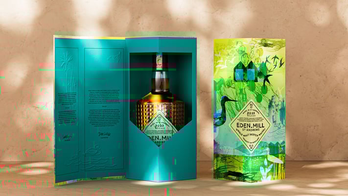 Jill Calder Illustration - General Illustration - The Art of St Andrews Limited Edition -  Scotch Whisky - Packaging - Eden Mill Distillery