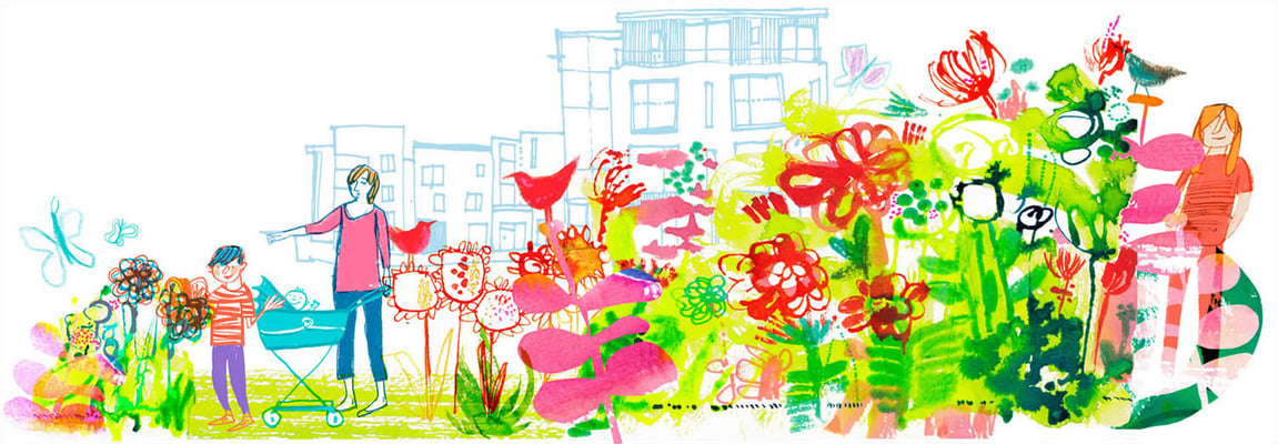 Jill Calder Illustration - General Illustration - Housing Finance Association Dublin