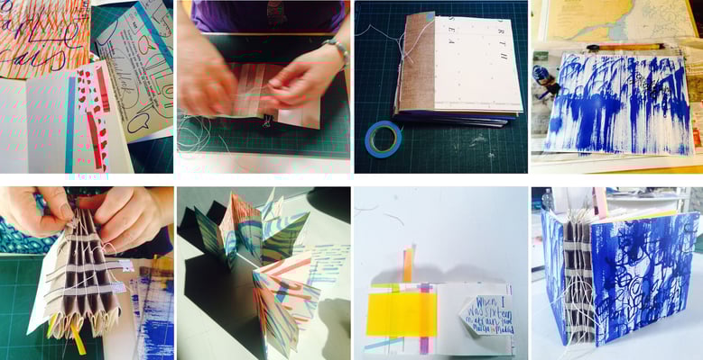 Jill Calder Illustration - Books - Making Books - "Personal Geographies" - Venice Workshop