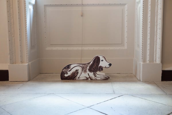 Jill Calder Illustration - General Illustration - Marble Hill House Revived - Henrietta Howard's Dog, Fop - English Heritage - Photo © Paige Scalco