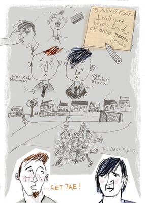 Jill Calder Illustration - Books - "Walk the Walk" by Gowan Calder - Scottish Book Trust