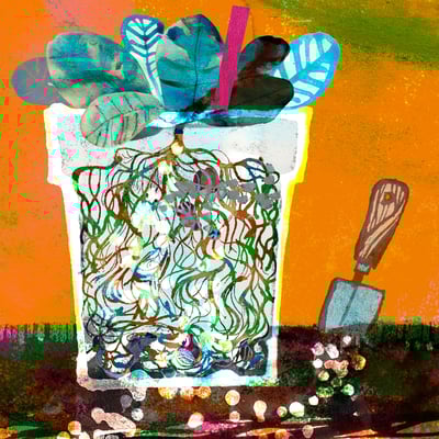 Jill Calder Illustration - General Illustration - Good Compost -  Gardens - Lifestyle - Gardens Illustrated Magazine