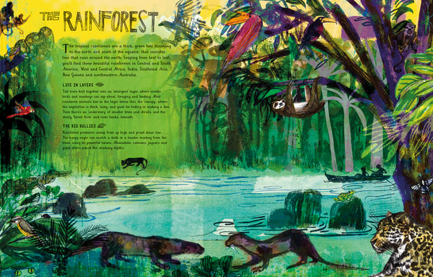 Jill Calder Illustration - Books - "The Picture Atlas" by Simon Holland - Bloomsbury