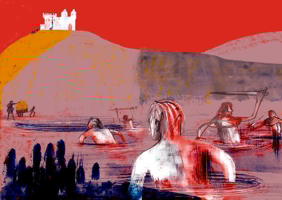 Jill Calder Illustration - Books - "Robert The Bruce" by James Robertson - Birlinn