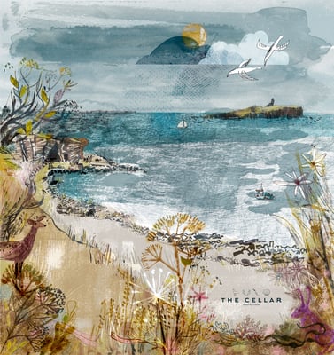 Jill Calder Illustration - General Illustration - The Cellar Restaurant - Menus - Anstruther