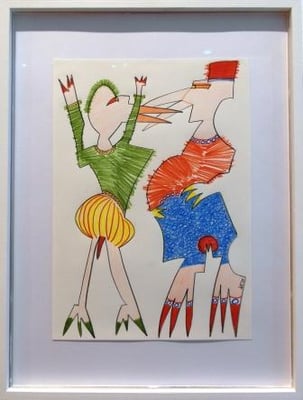 ANITA MÜNZ, aus der Serie "Befreiungsbilder", Zeichnung, 2019