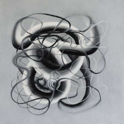 OT-358, 2025, Öl auf Canvas, 80 x 80 cm