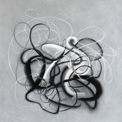 OT-357, 2025, Öl auf Canvas, 80 x 80 cm