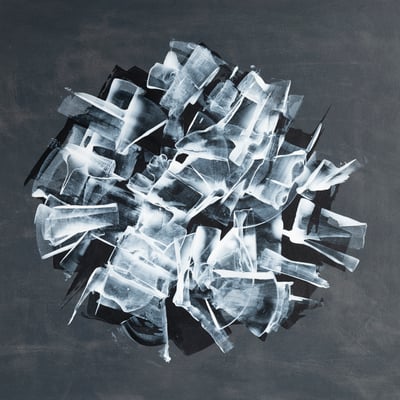 OT-pap17, 2024, Acryltinte auf Papier, 40x40 cm