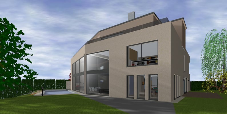 Projekt EFH H1 Seeseitig