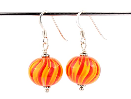 Ohrhänger Wave Orange