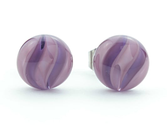 Ohrstecker Wave lila