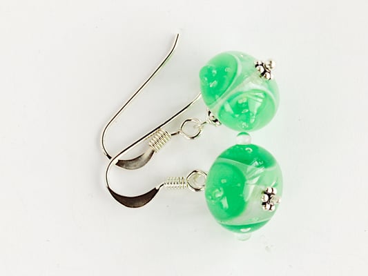 Ohrhänger Boreas in Smaragdgrün