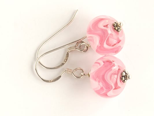 Ohrhänger Meandros in pink