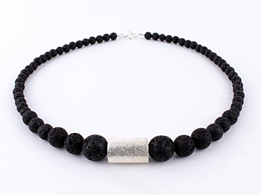 Lava-Verlaufskette mit Silberwalze