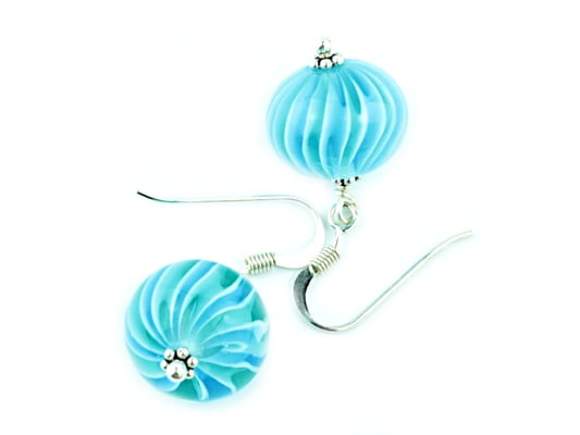 Ohrhänger Wave in Türkis