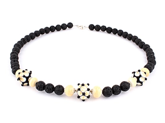 Lavakette Venezia cremefarben und schwarz