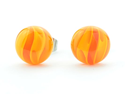 Ohrstecker Wave orange