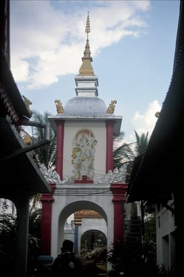 Laos, Luang Prabang, Tempel Wat Phra Bat Tai